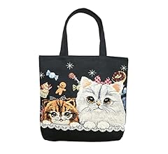 Amazon | トートバッグ レディース 大容量 軽量 猫柄 ねこ